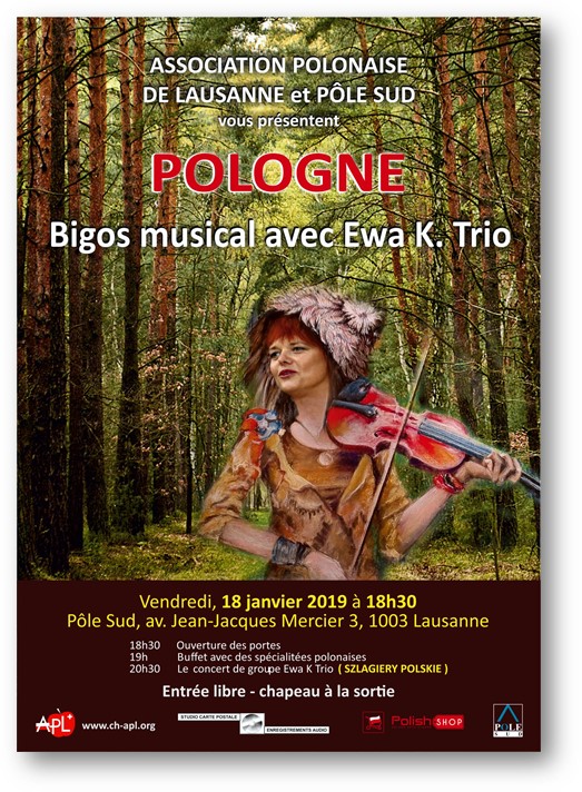 affiche 18 janvier 2019 a Pole Sud